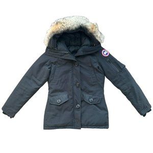 Canada Goose Montebello Parka Heritage 2530L Women Small SP Down Black w/ Fur